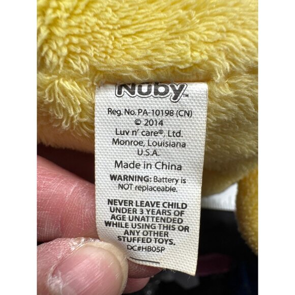Nuby Luv N Care Plush Yellow Orange Tickle Toes Duck Stuffed Toy NON-Working - Picture 6 of 8